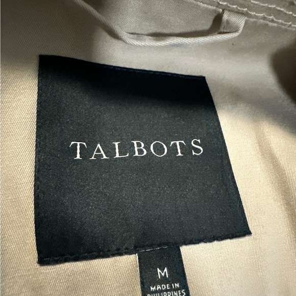 Talbots Classic Beige Trench Coat - Picture 10 of 11